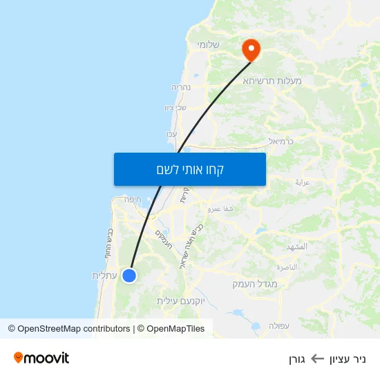 מפת ניר עציון לגורן