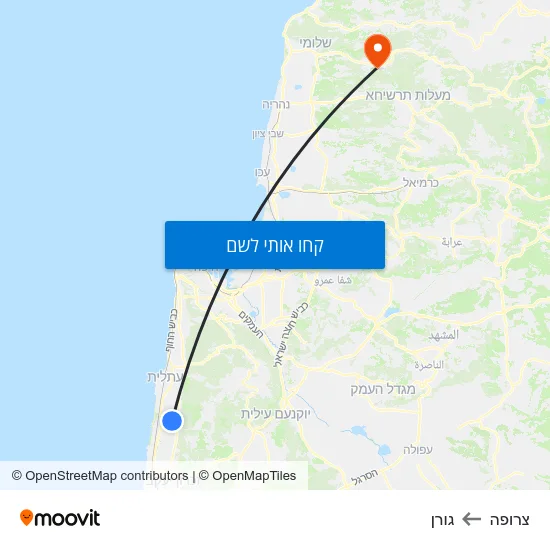 מפת צרופה לגורן
