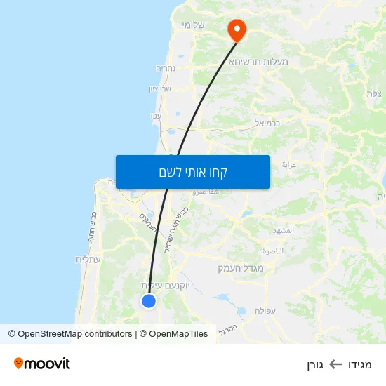 מפת מגידו לגורן