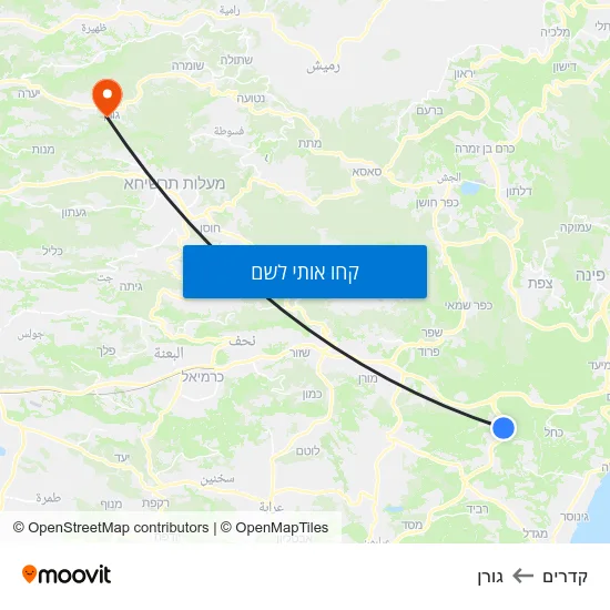 מפת קדרים לגורן