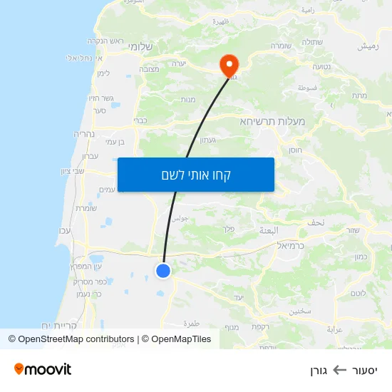 מפת יסעור לגורן