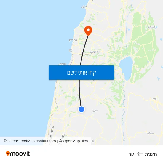 מפת חיננית לגורן