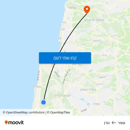 מפת עופר לגורן