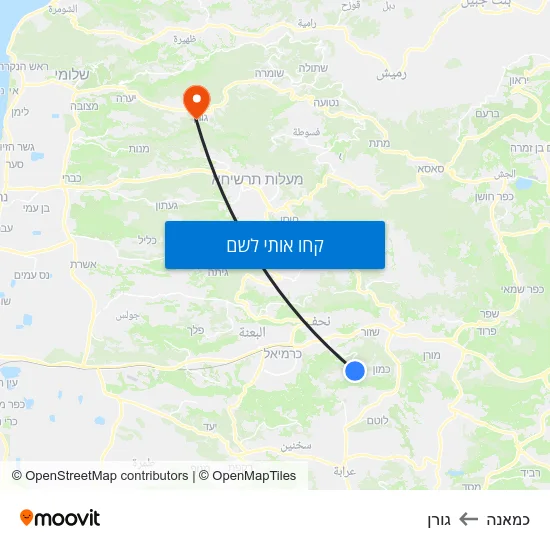 מפת כמאנה לגורן