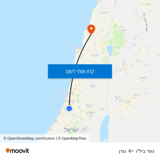 מפת כפר ביל"ו לגורן