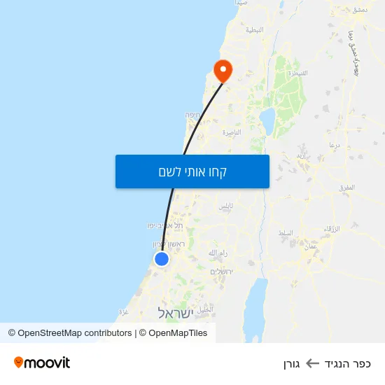 מפת כפר הנגיד לגורן