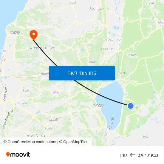 מפת גבעת יואב לגורן