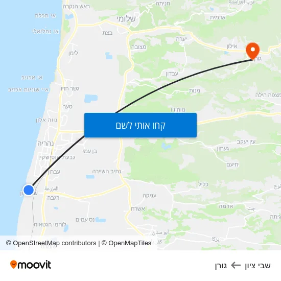 מפת שבי ציון לגורן