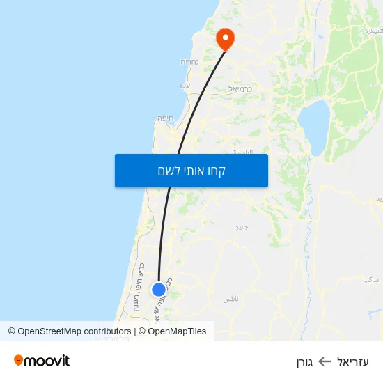 מפת עזריאל לגורן