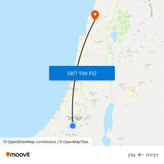 מפת דבירה לגורן