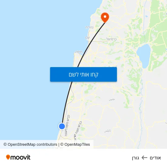 מפת אודים לגורן