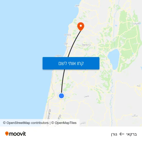 מפת ברקאי לגורן