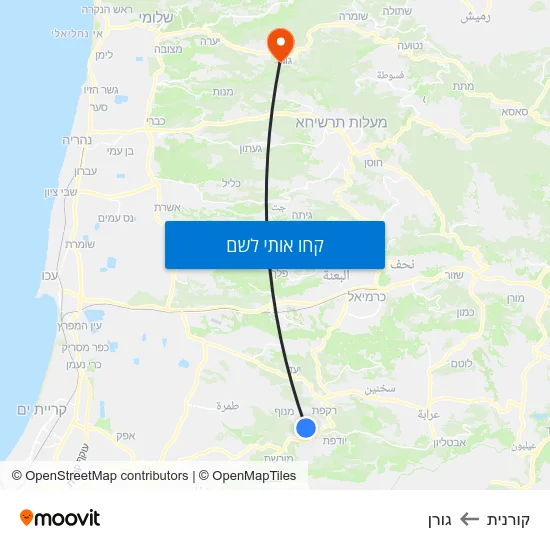 מפת קורנית לגורן
