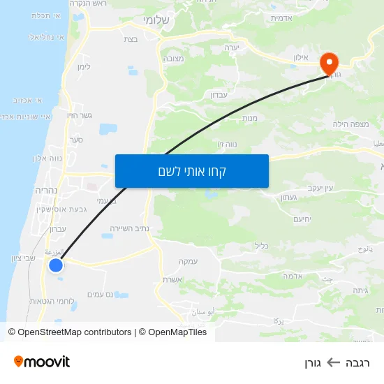 מפת רגבה לגורן
