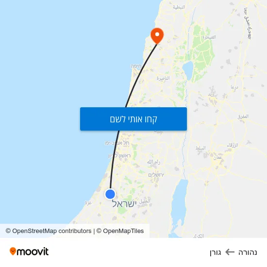 מפת נהורה לגורן