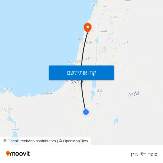מפת צופר לגורן