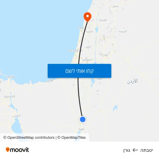 מפת יטבתה לגורן