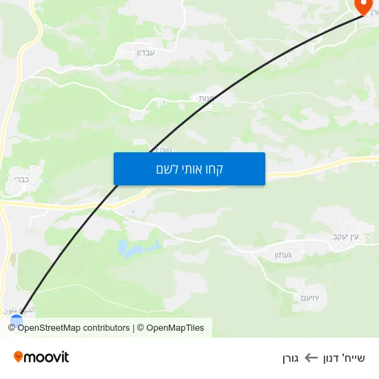 מפת שייח' דנון לגורן