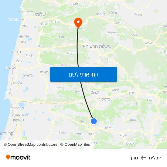 מפת יובלים לגורן