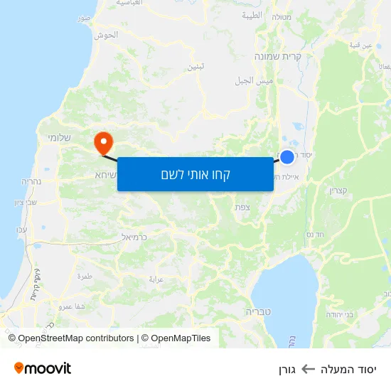 מפת יסוד המעלה לגורן