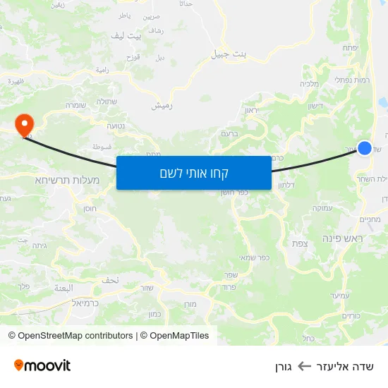 מפת שדה אליעזר לגורן