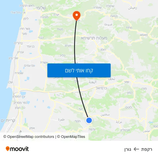 מפת רקפת לגורן