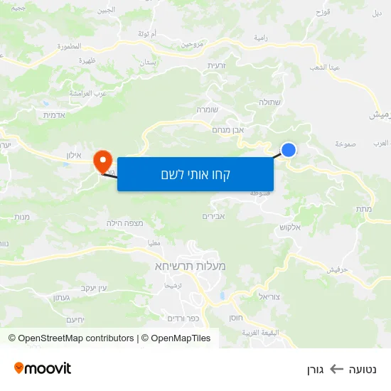 מפת נטועה לגורן