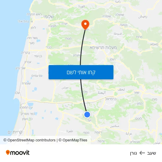 מפת שעב לגורן