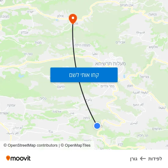 מפת לפידות לגורן