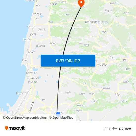 מפת שפרעם לגורן