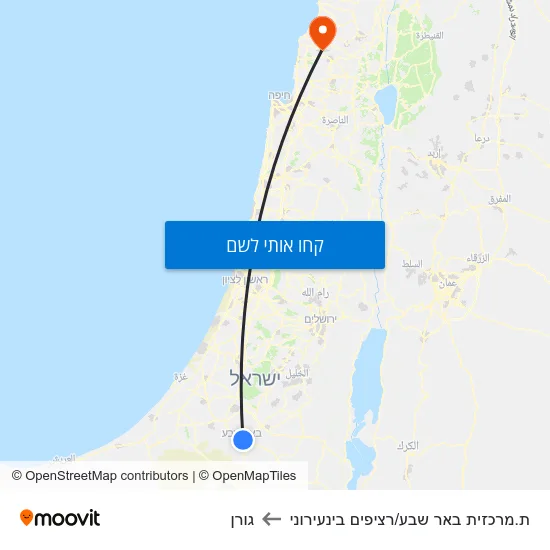 מפת ת.מרכזית באר שבע/רציפים בינעירוני לגורן