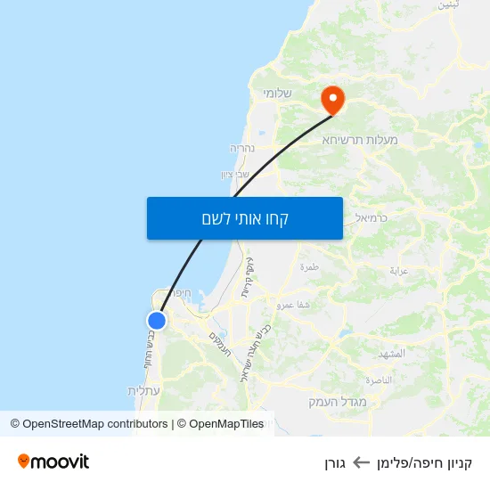 מפת קניון חיפה/פלימן לגורן