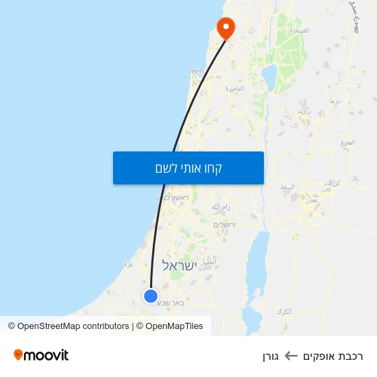 מפת רכבת אופקים לגורן