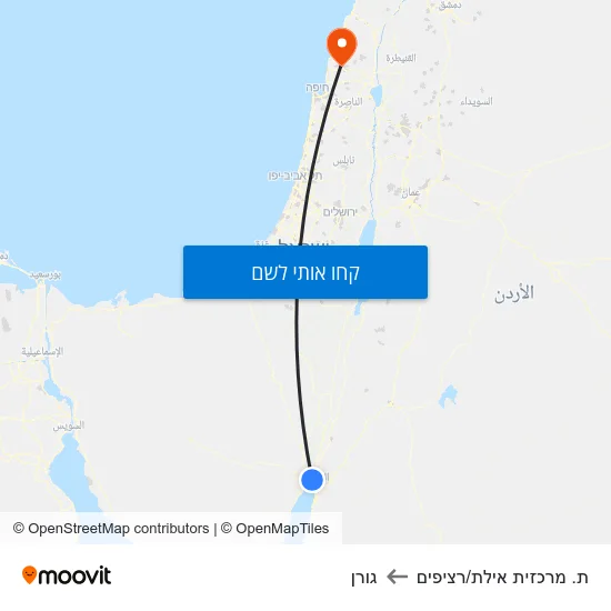 מפת ת. מרכזית אילת/רציפים לגורן
