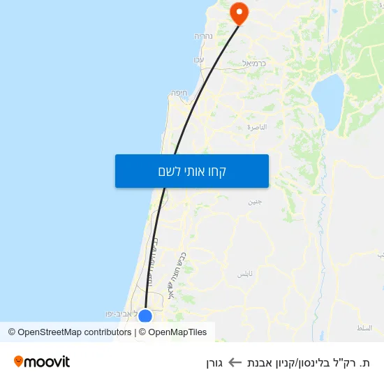 מפת ת. רק''ל בלינסון/קניון אבנת לגורן