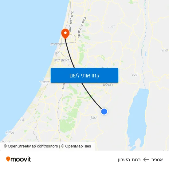מפת אספר לרמת השרון