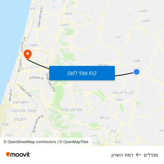 מפת מגדלים לרמת השרון