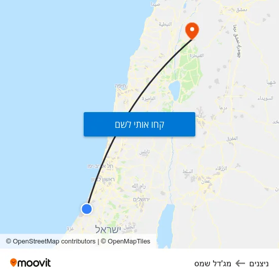 מפת ניצנים למג'דל שמס