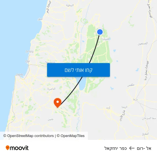 מפת אל -רום לכפר יחזקאל