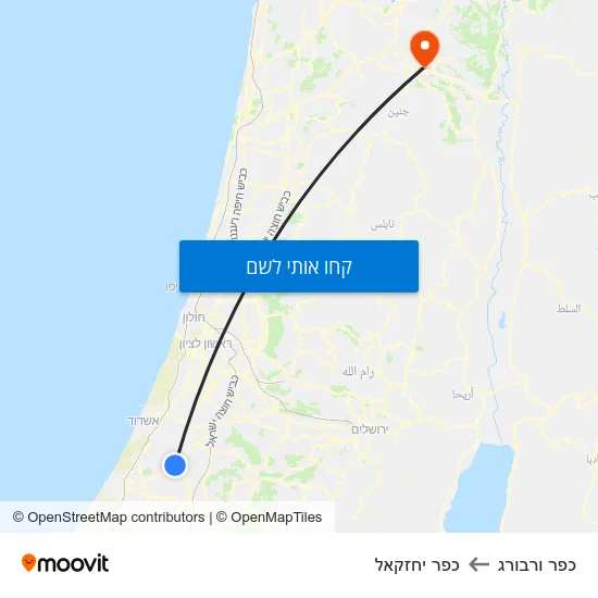 מפת כפר ורבורג לכפר יחזקאל