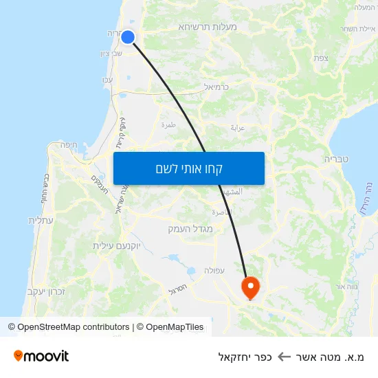 מפת מ.א. מטה אשר לכפר יחזקאל