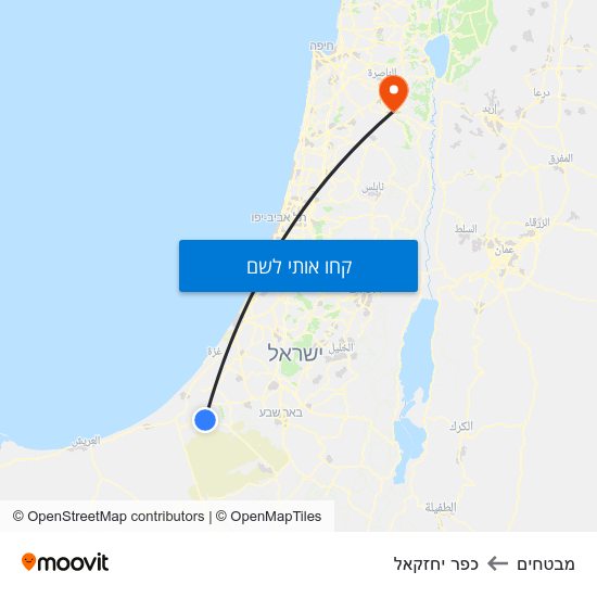 מפת מבטחים לכפר יחזקאל