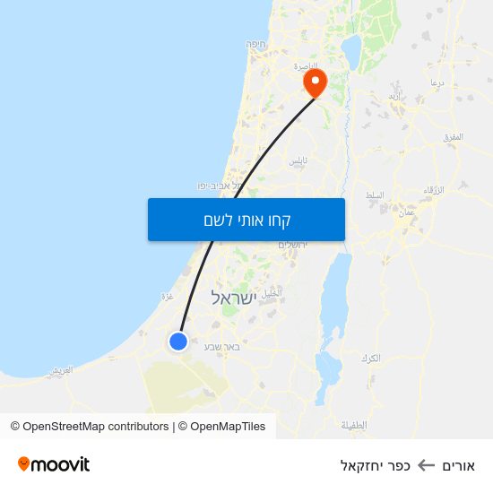 מפת אורים לכפר יחזקאל