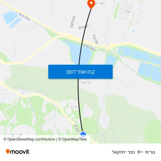 מפת נורית לכפר יחזקאל