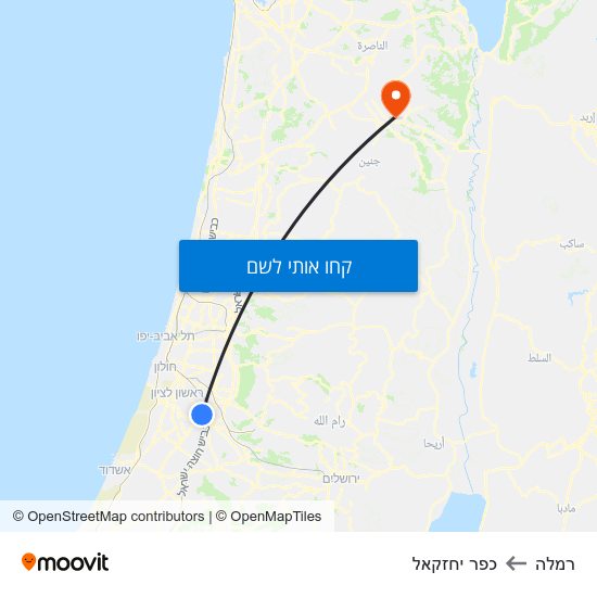 מפת רמלה לכפר יחזקאל
