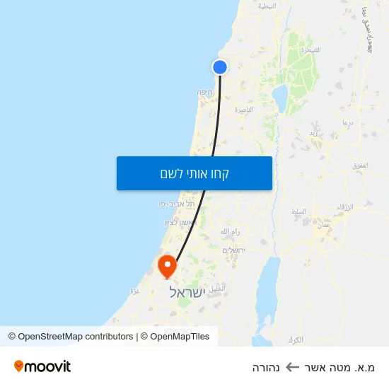 מפת מ.א. מטה אשר לנהורה