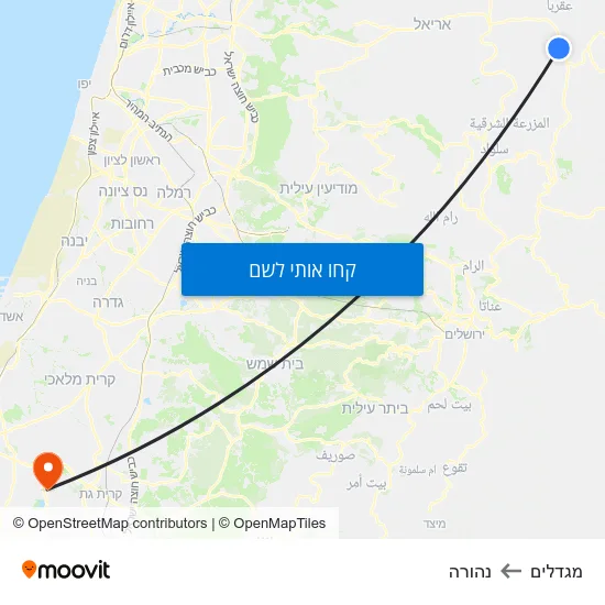 מפת מגדלים לנהורה