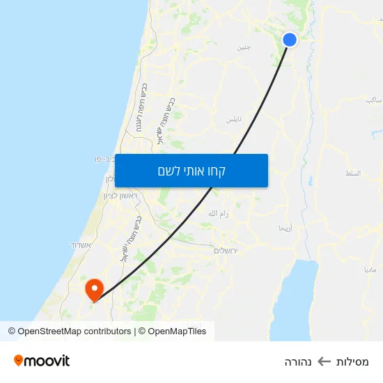 מפת מסילות לנהורה
