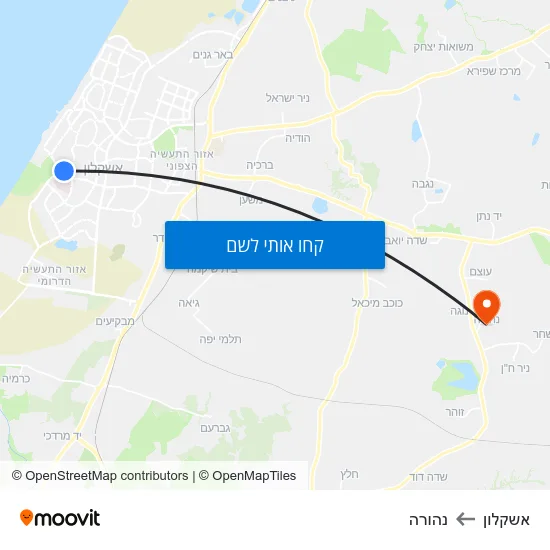 מפת אשקלון לנהורה