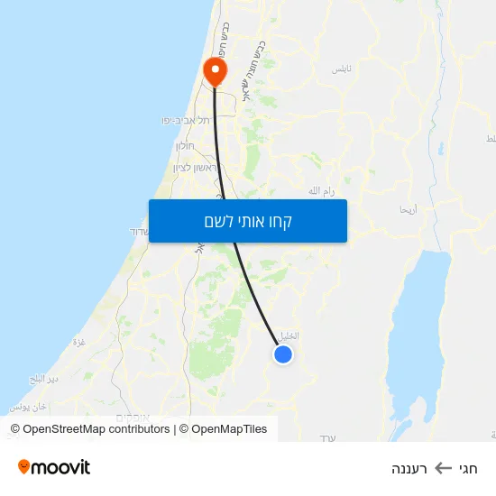 מפת חגי לרעננה